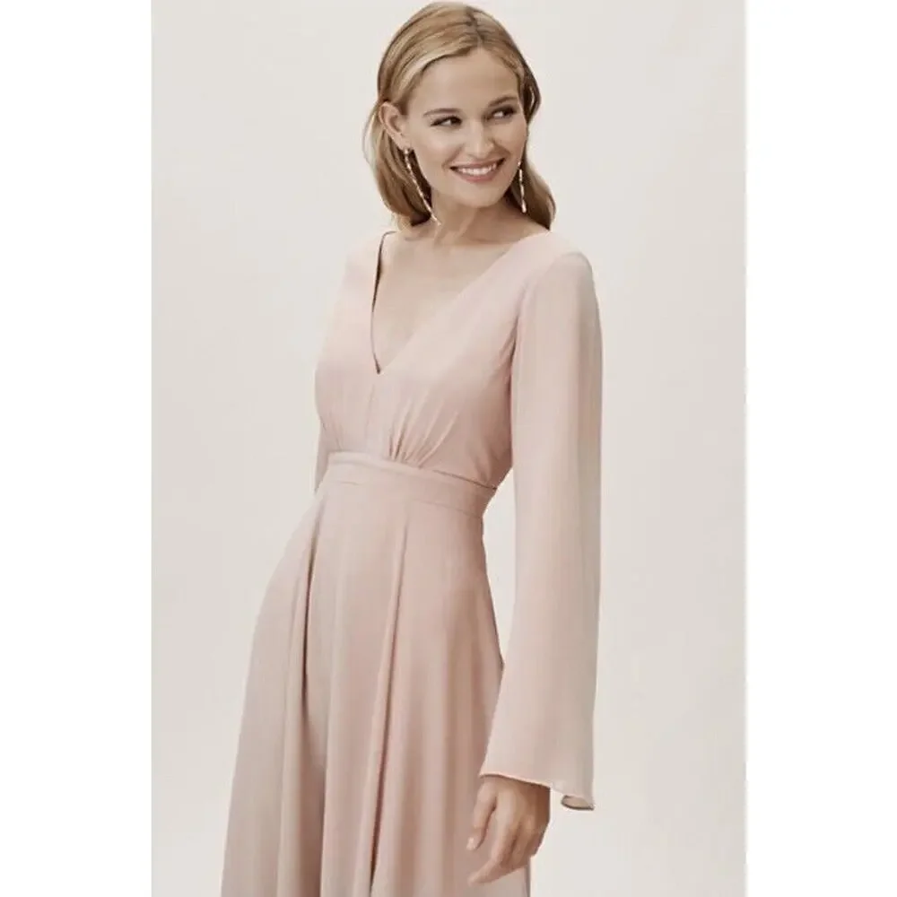 Anthropologie BHLDN Doria Chiffon Maxi Dress Womens Size 16 NWT $330 - Picture 3 of 12